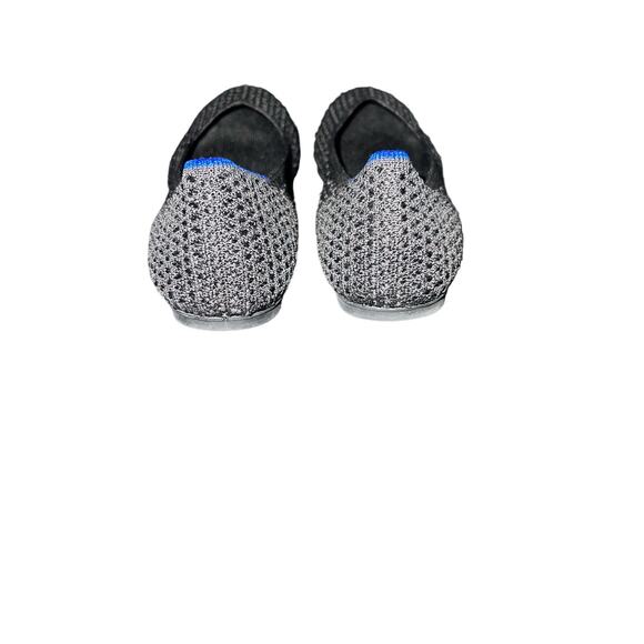 Rothy's Black Honeycomb Blue Halo Knit Loafers Round Toe Retired - sz 7 - P7 - Picture 4 of 12